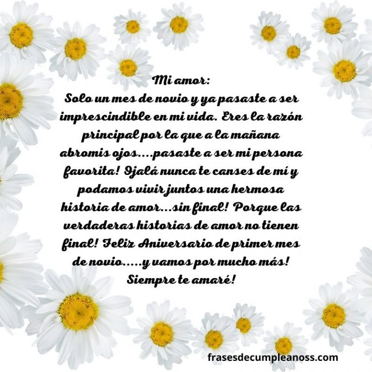 Feliz Un Mes De Novios Carta De Amor Para Felicitar 